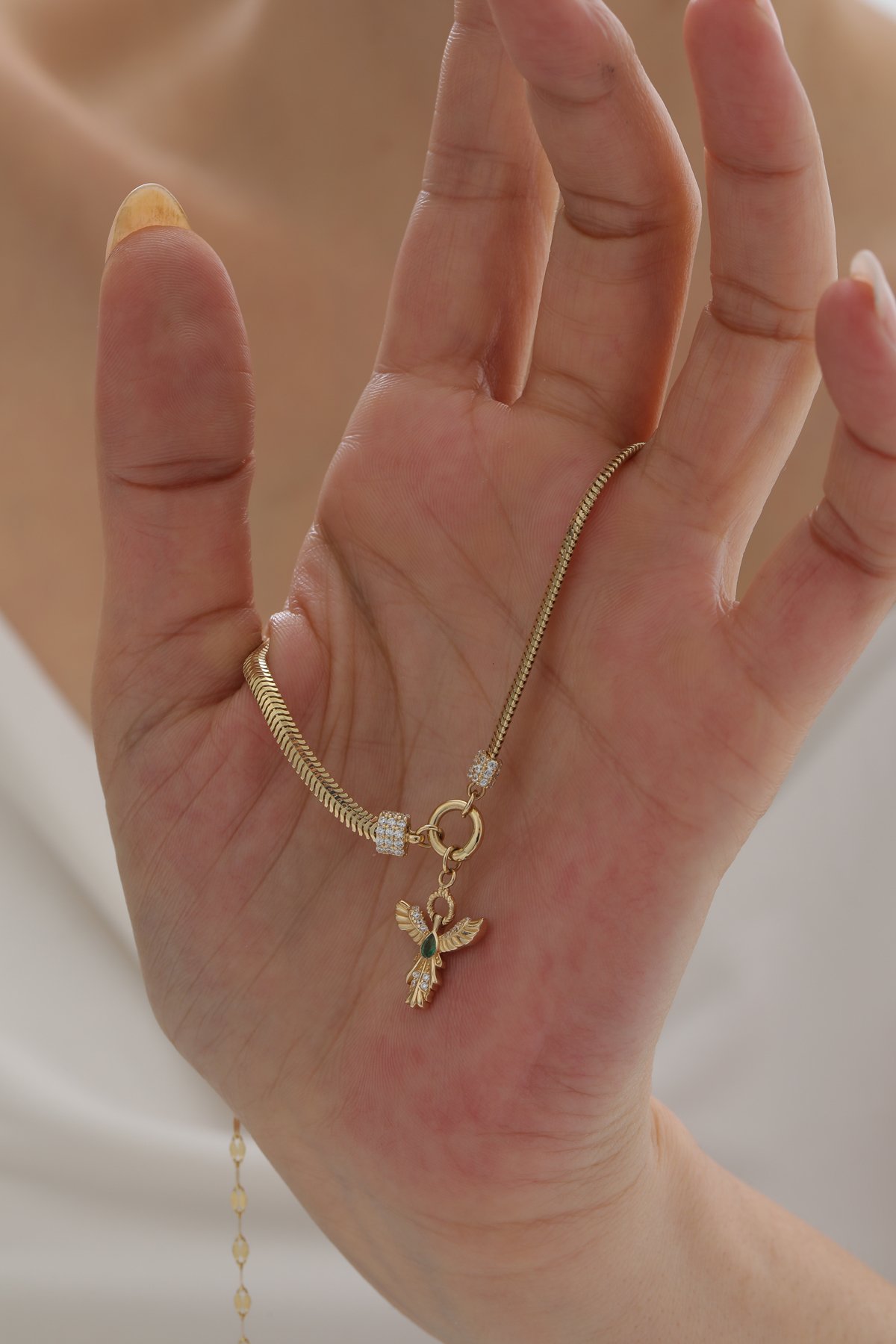 Çift Zincir Anka Kuşu Kolye - Yavuz Kuyumculuk (3)