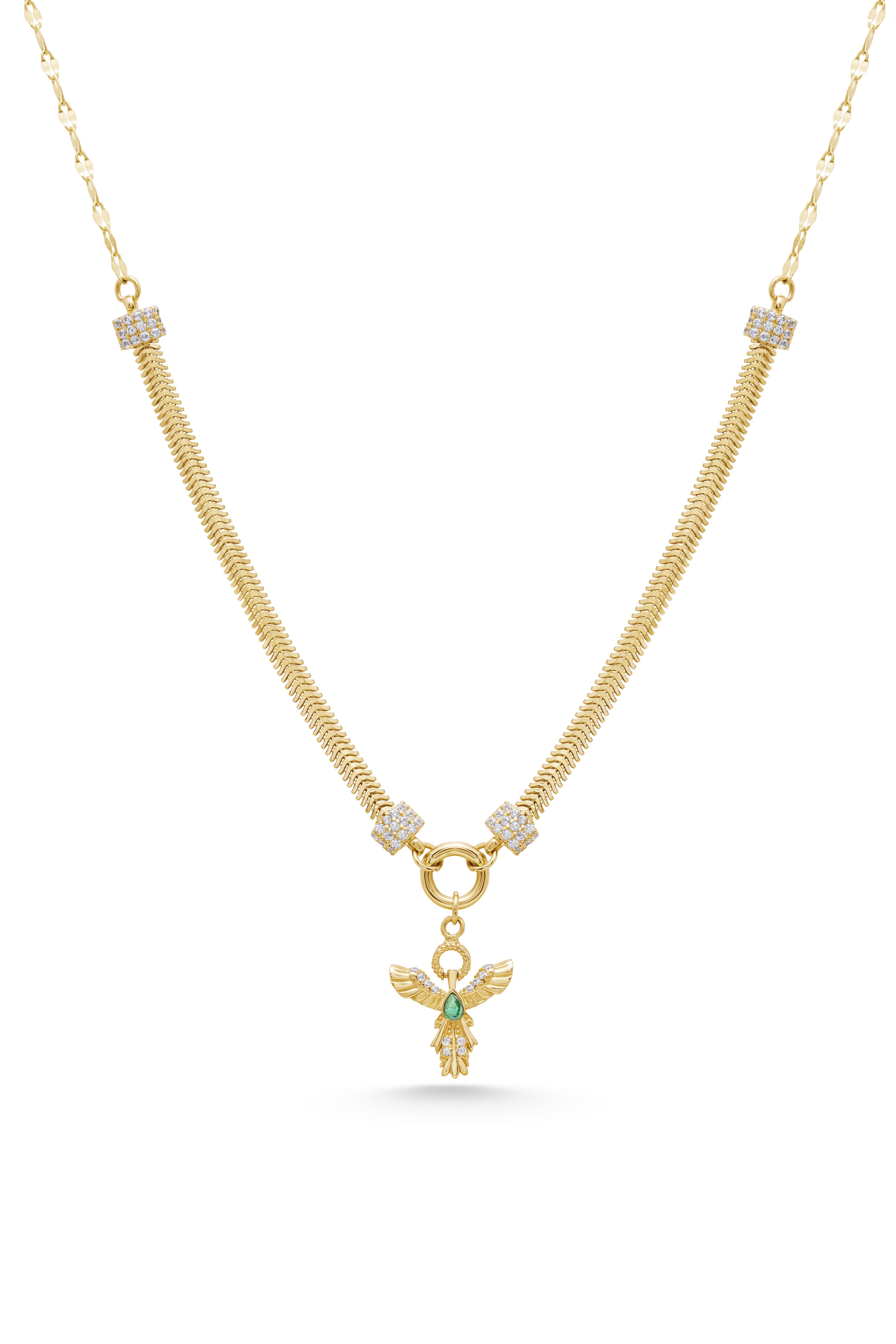 Çift Zincir Anka Kuşu Kolye - Yavuz Kuyumculuk (2)