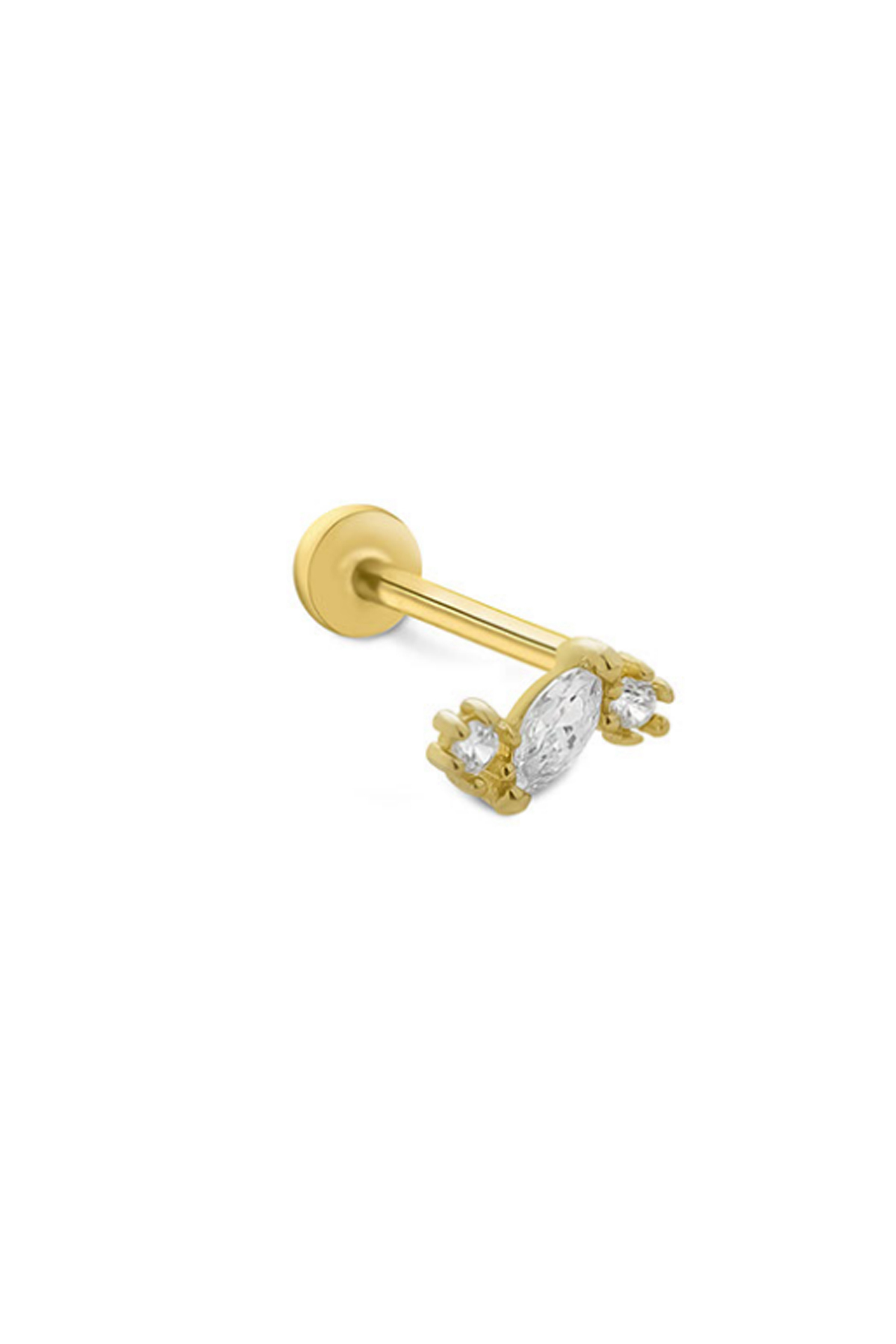 Çoklu Taşlı Tragus Piercing - Yavuz Kuyumculuk (1)
