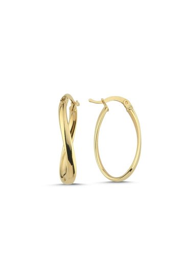Dalgalı Halka Küpe - 1