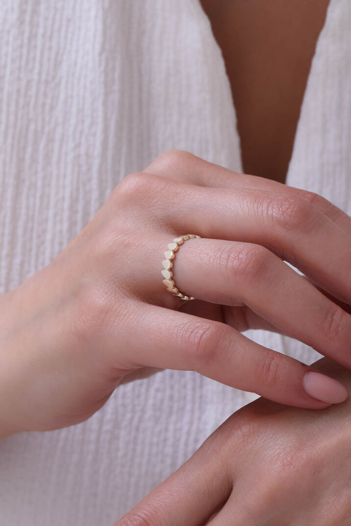 Damla Desenli Zarif Yüzük - Yavuz Kuyumculuk