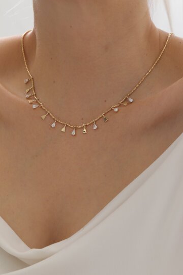 Damla Model Sallantılı Kolye - 1