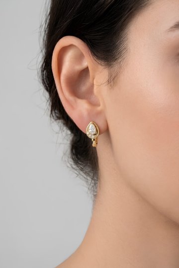 Damla Taşlı Küpe - 1