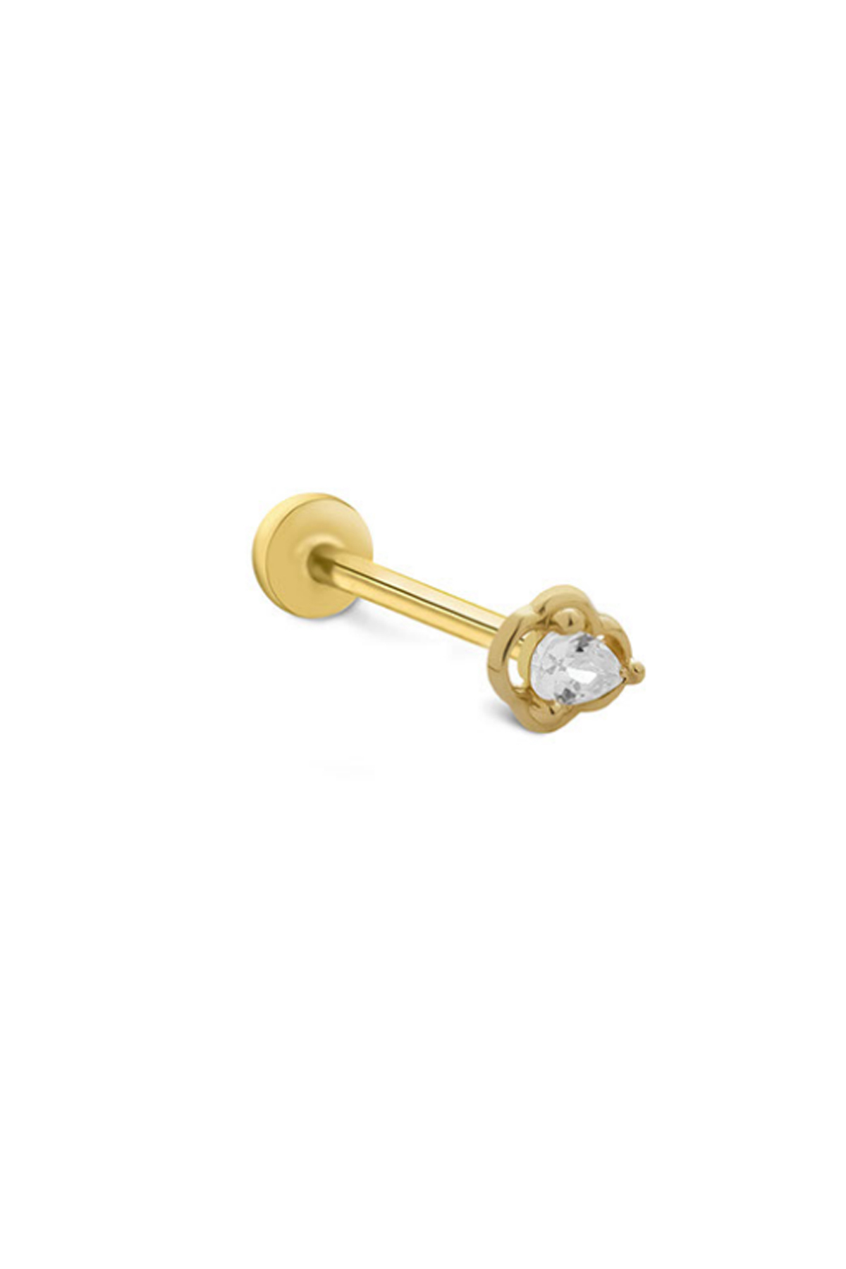 Damla Taşlı Tragus Piercing - Yavuz Kuyumculuk (1)
