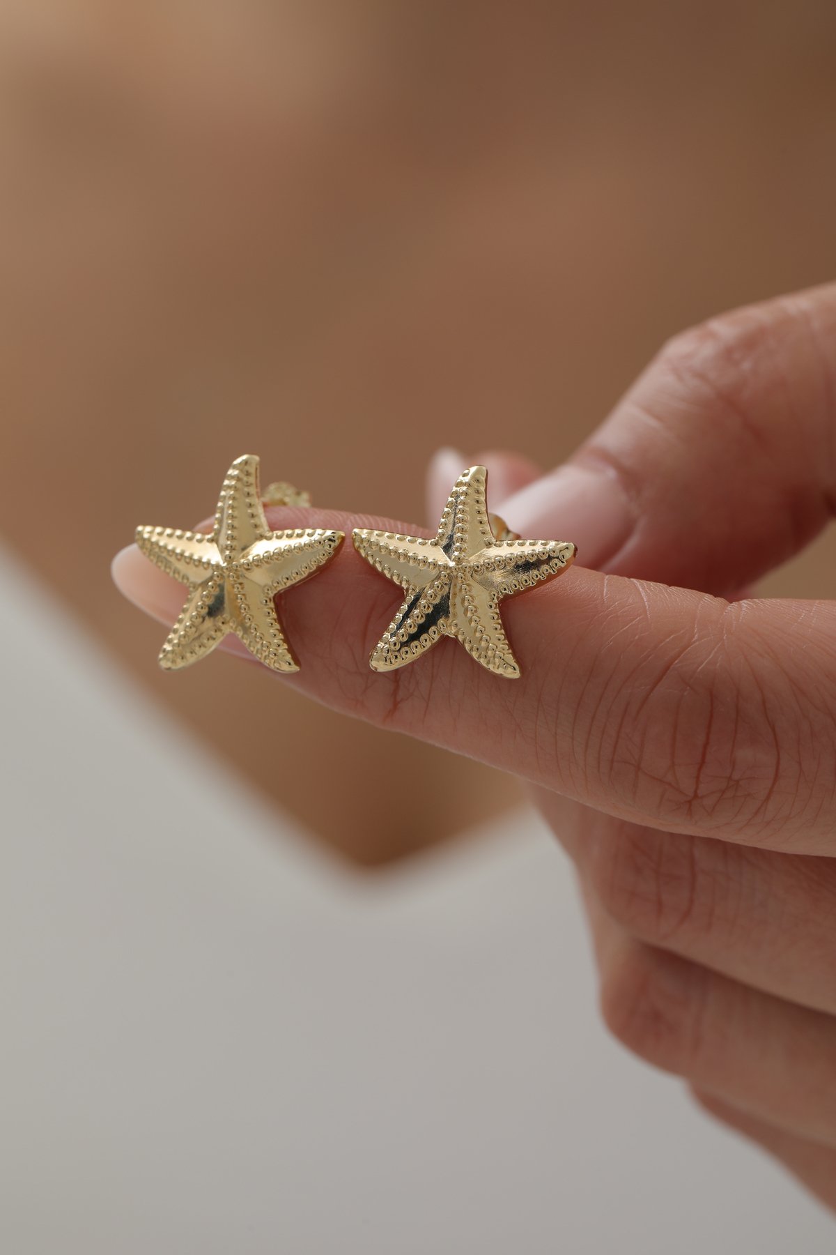 Deniz Yıldızı Top Küpe - Yavuz Kuyumculuk (3)