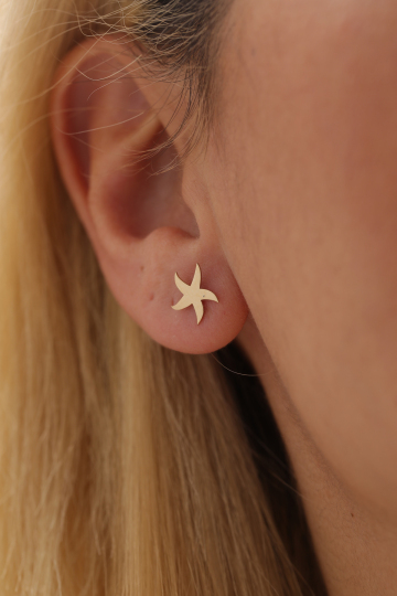 Deniz Yıldızı Top Küpe - 2