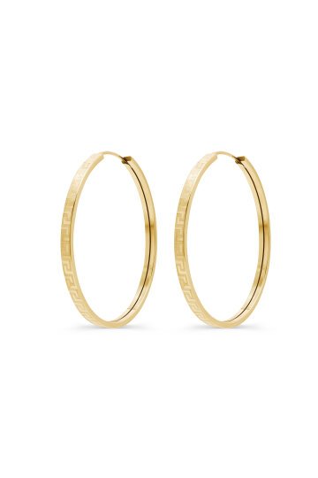 Desenli Halka Küpe - 2