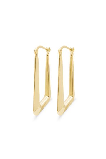 Dikdörtgen Halka Küpe - 2