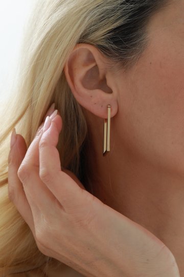 Dikdörtgen Halka Küpe - 1