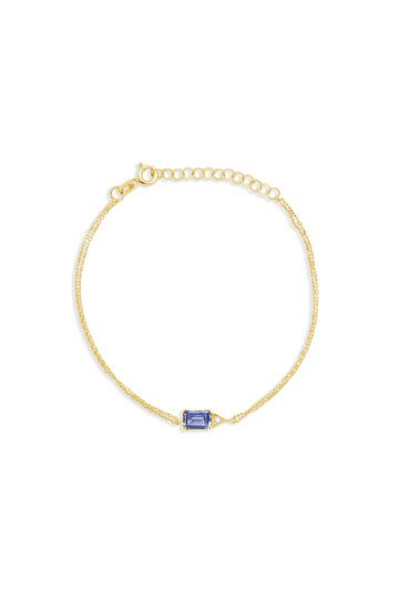 Dikdörtgen Safir Bileklik - 2