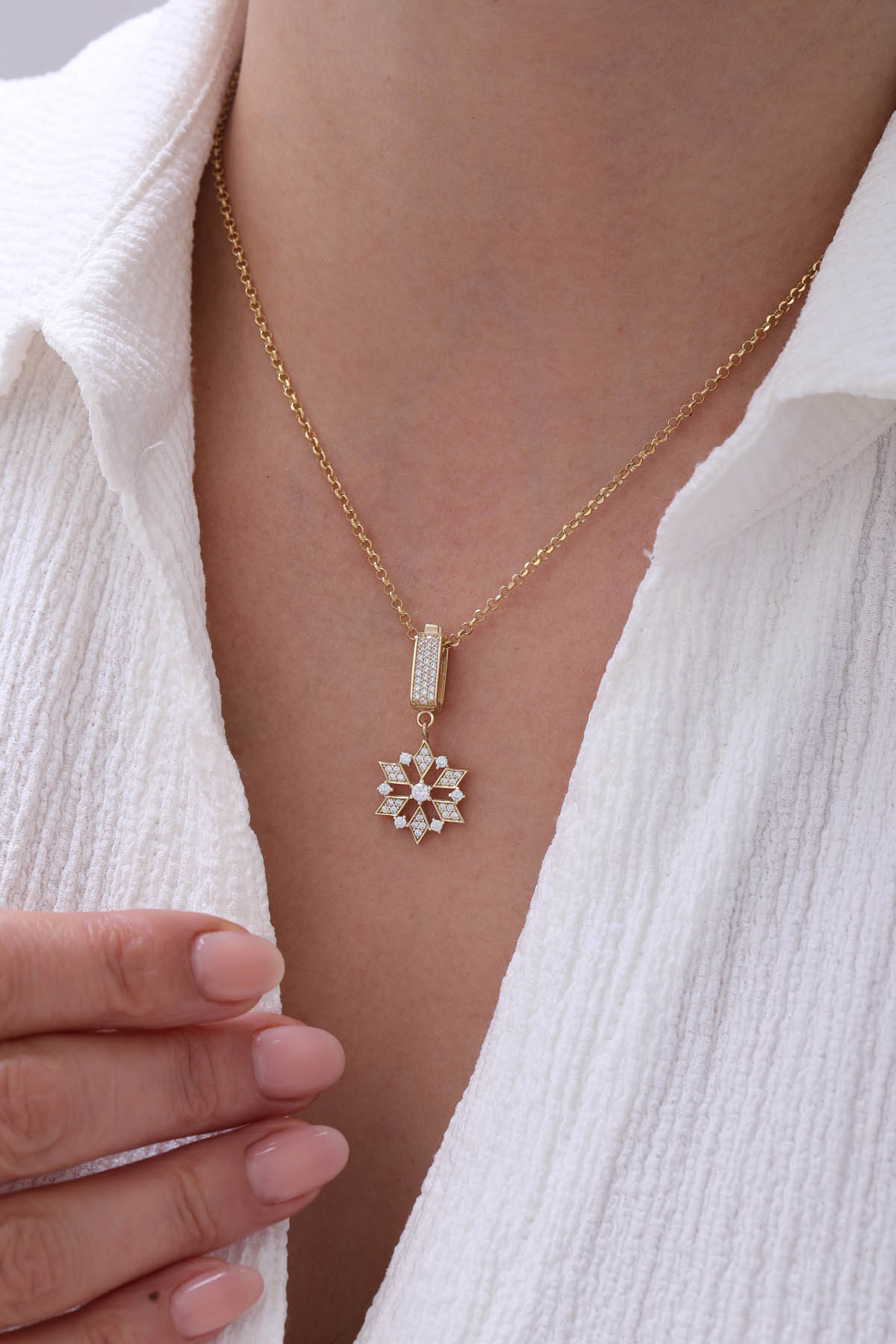 Doch Zincir Güneş Çiçeği Kolye - Yavuz Kuyumculuk (1)