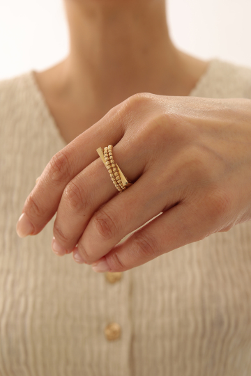 Dorika Toplu Asimetrik Yüzük - 2