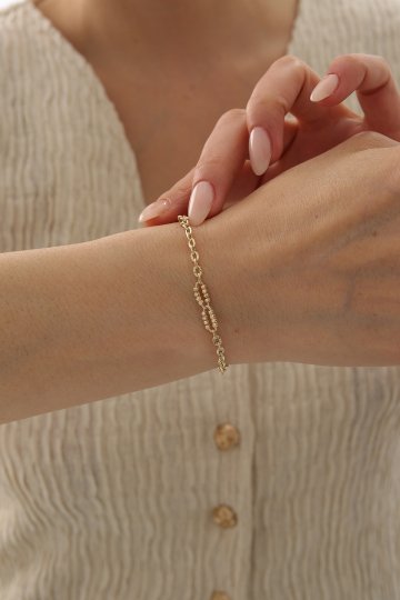 Dorika Toplu Modern Ataş Bileklik - 1