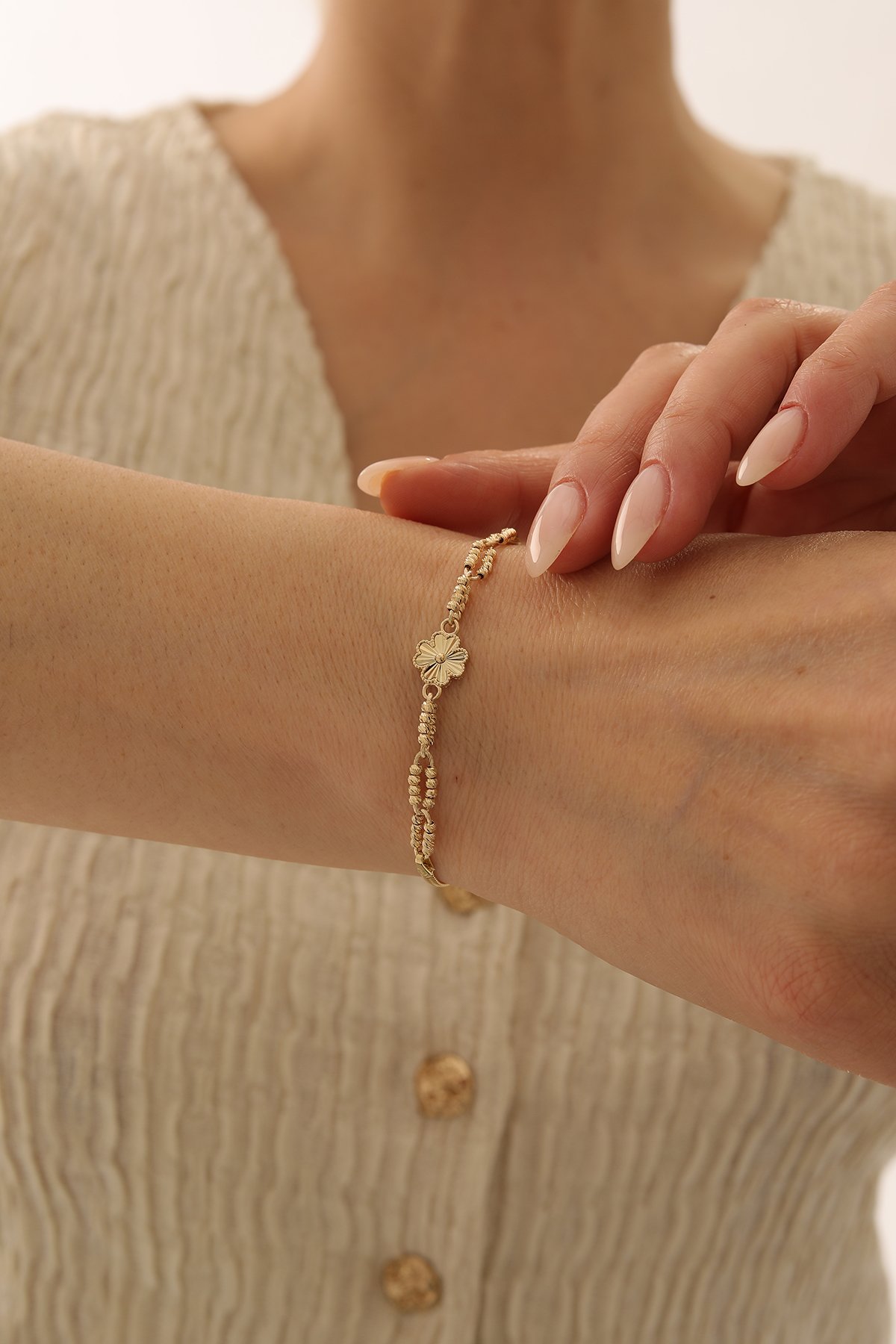 Dorika Toplu Yonca Bileklik - Yavuz Kuyumculuk (2)