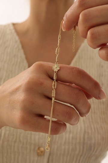 Dorika Toplu Yonca Bileklik - 3