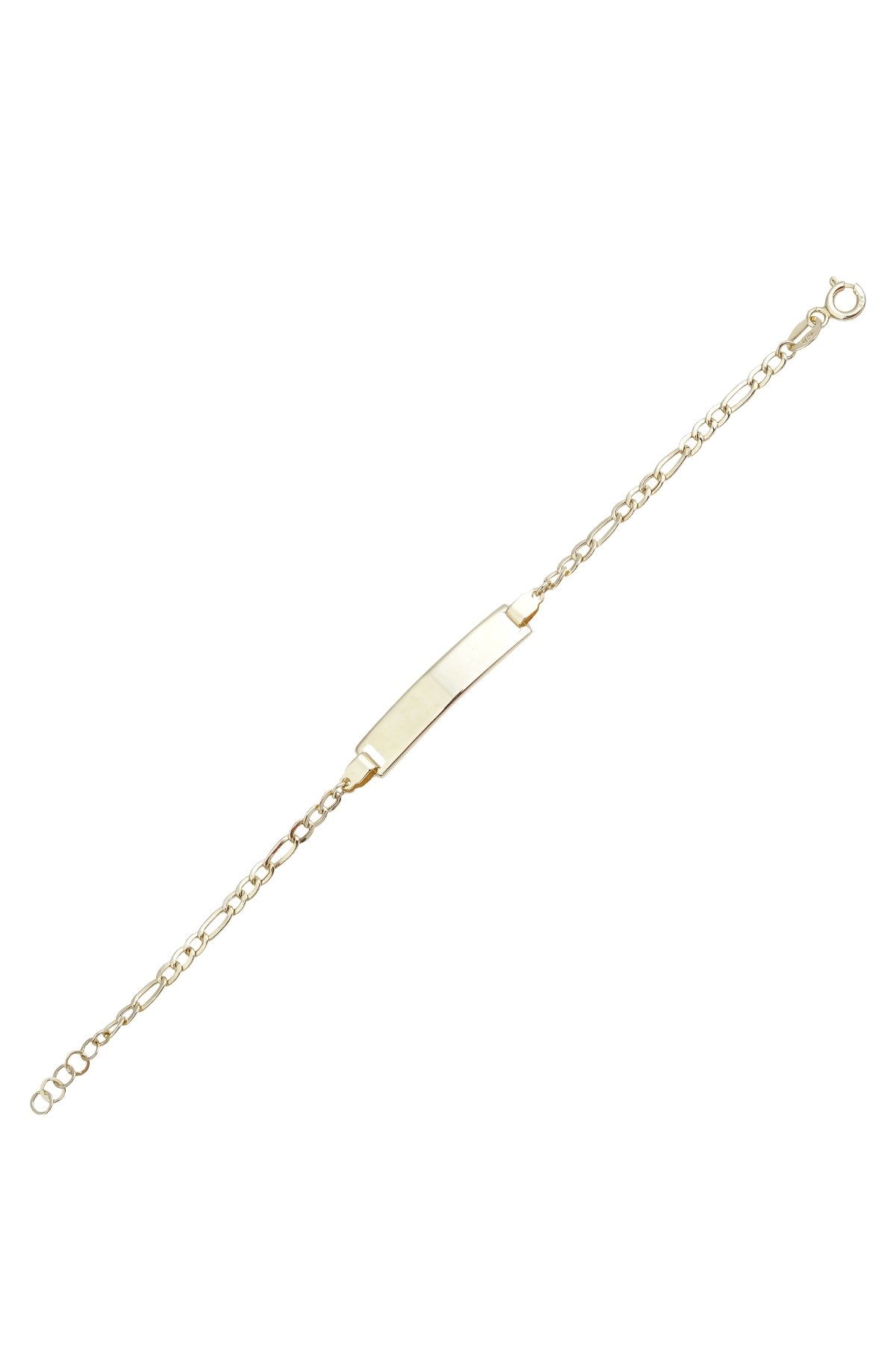 Figaro Zincir Dikdörtgen Plaka Çocuk Bilekliği - Yavuz Kuyumculuk (1)