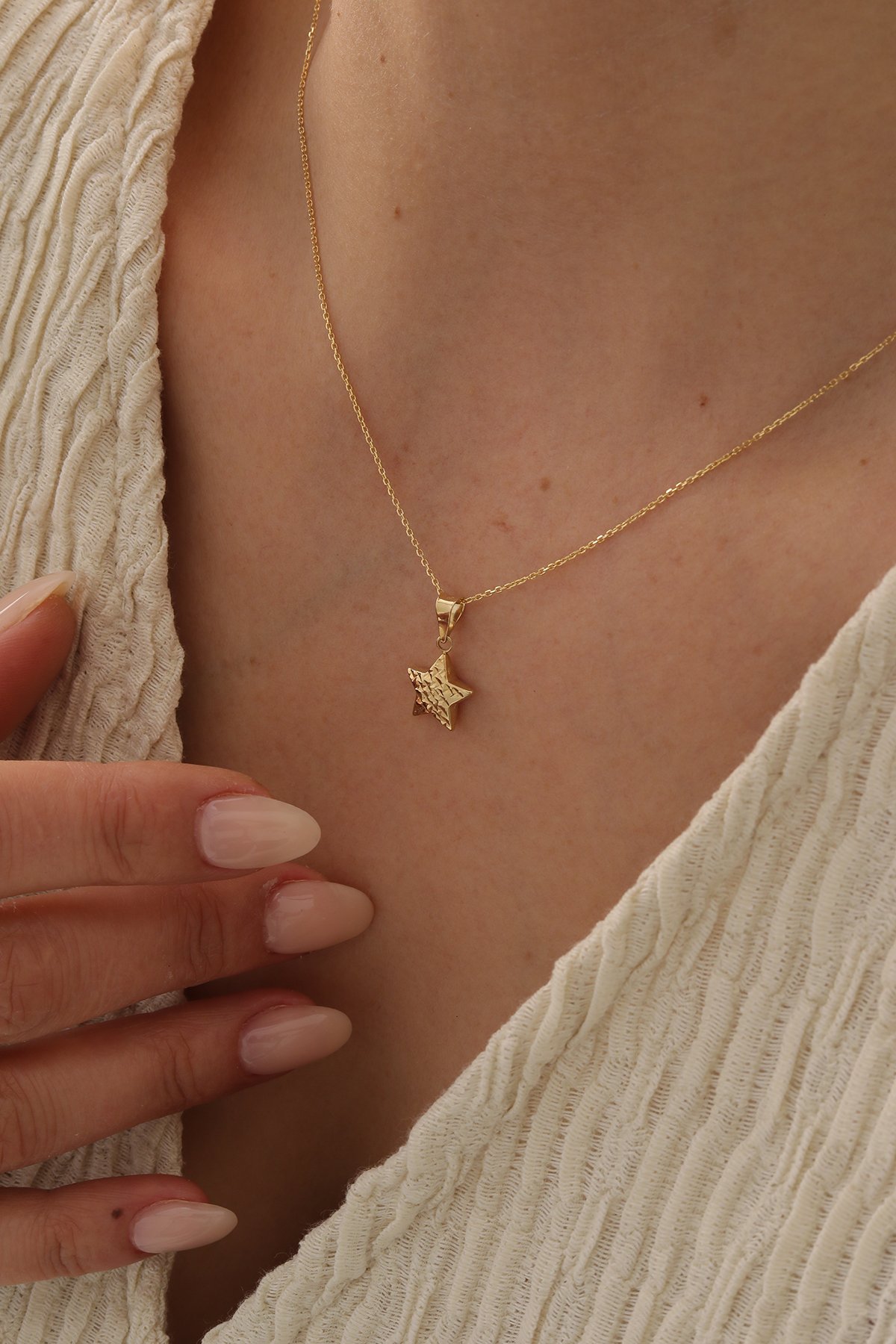 Forse Zincir Kalemli Yıldız Kolye - Yavuz Kuyumculuk (1)