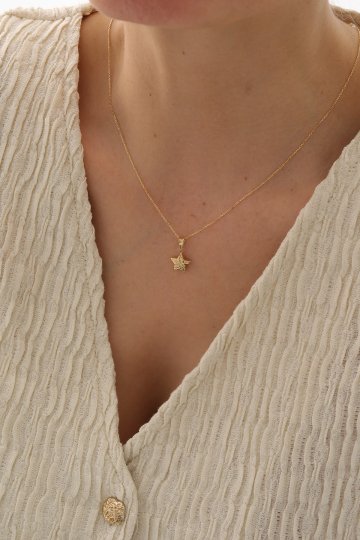 Forse Zincir Kalemli Yıldız Kolye - 2