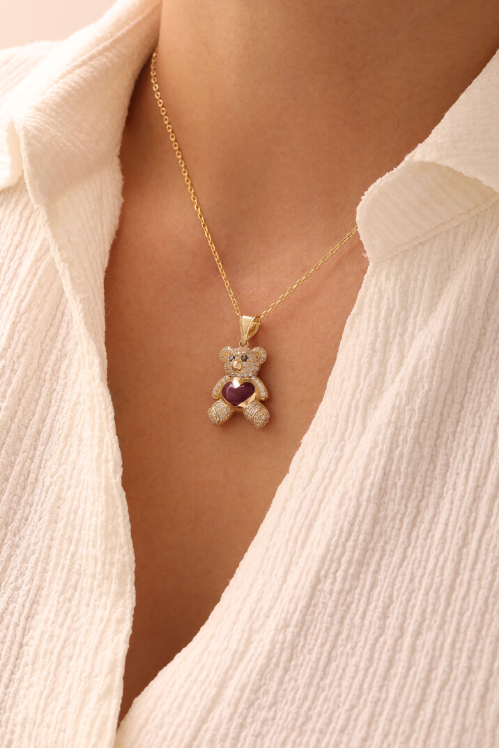 Forse Zincir Kalpli Ayıcık Kolye - Yavuz Kuyumculuk