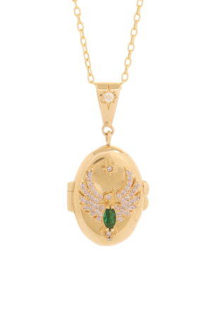 Forse Zincir Kapaklı Anka Kuşu Kolye - 4