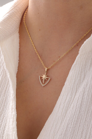 Forse Zincir Kutup Yıldızı Kolye - 1