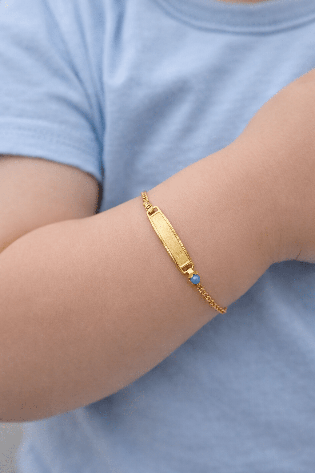 Forse Zincir Mavi Boncuklu Çocuk Bilekliği - Yavuz Kuyumculuk (1)