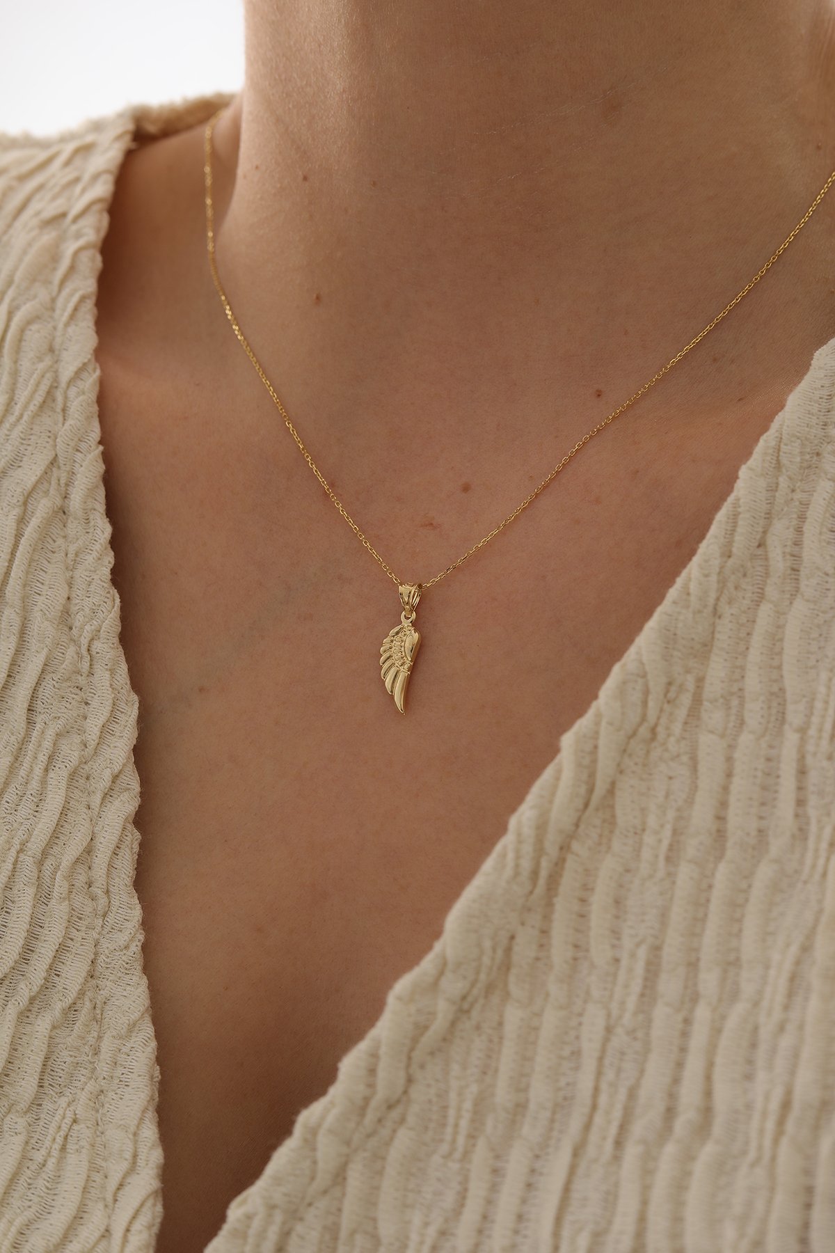 Forse Zincir Melek Kanadı Kolye - Yavuz Kuyumculuk (2)