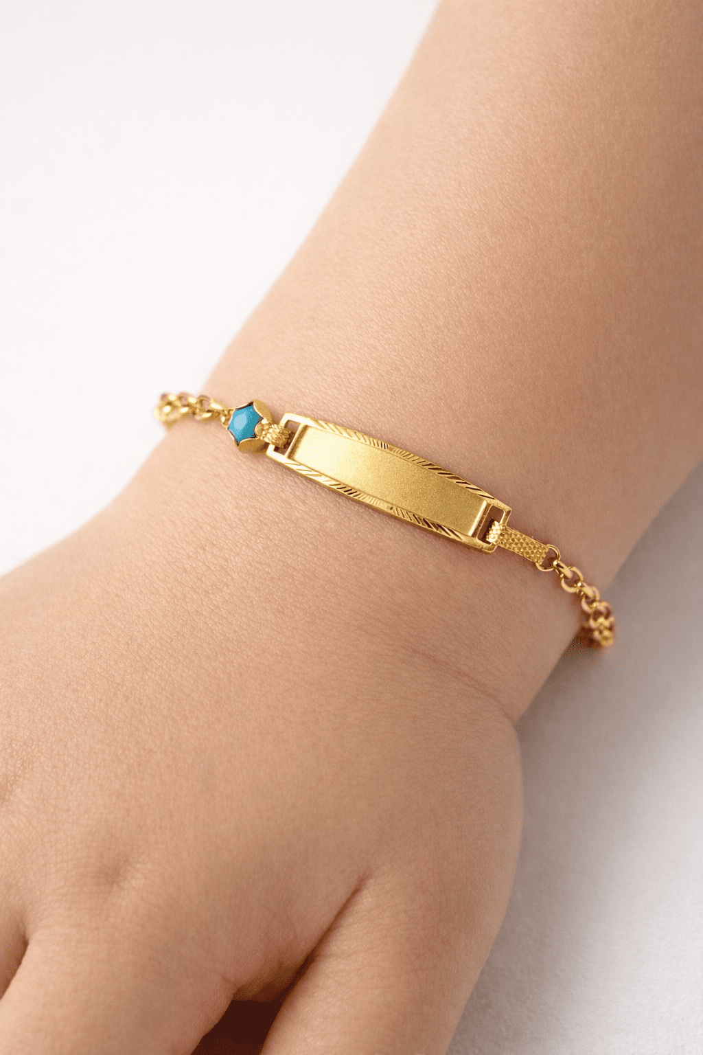 Forse Zincir Plaka Çocuk Bilekliği - Yavuz Kuyumculuk (1)