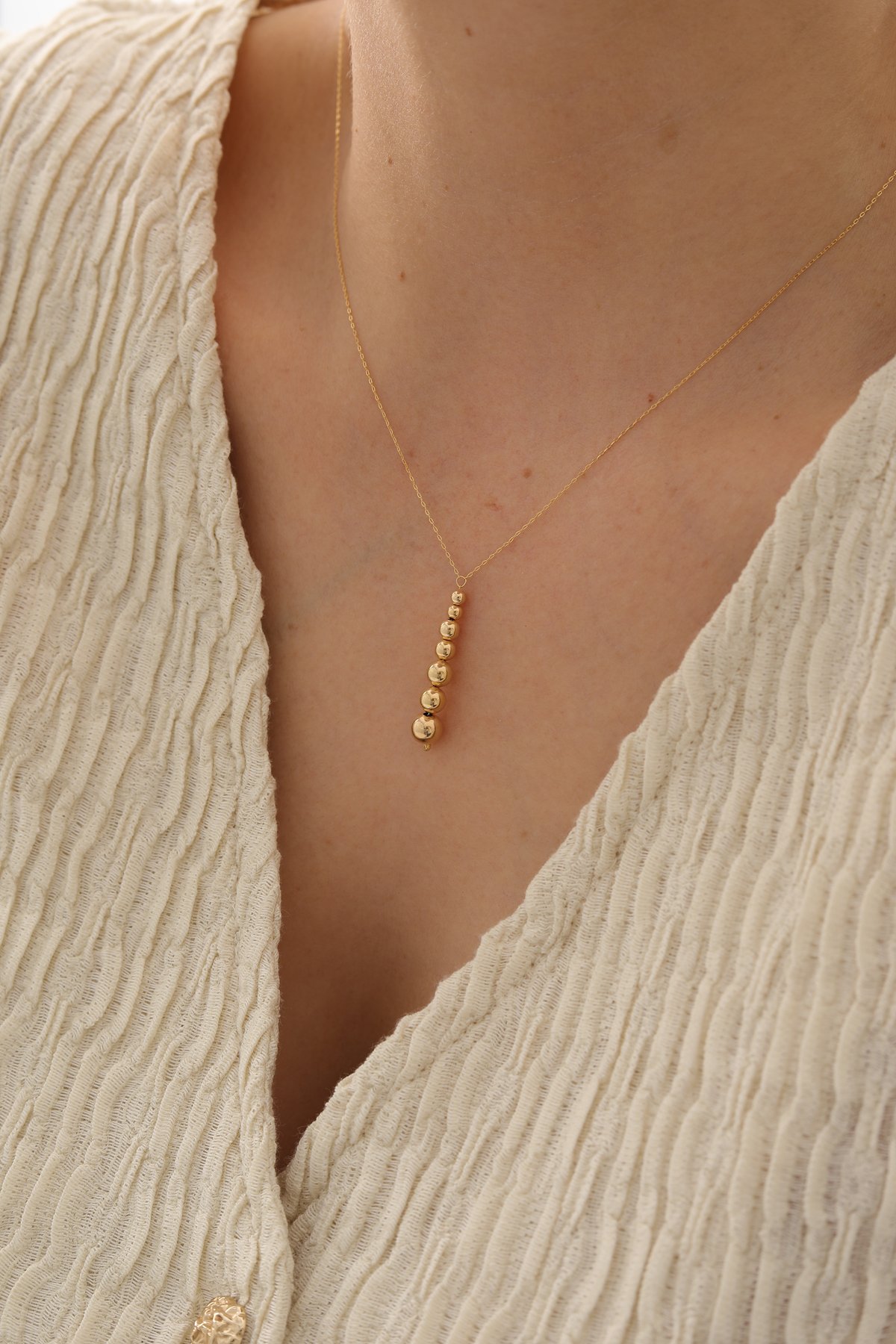 Forse Zincir Sarkıt Top Kolye - Yavuz Kuyumculuk (1)