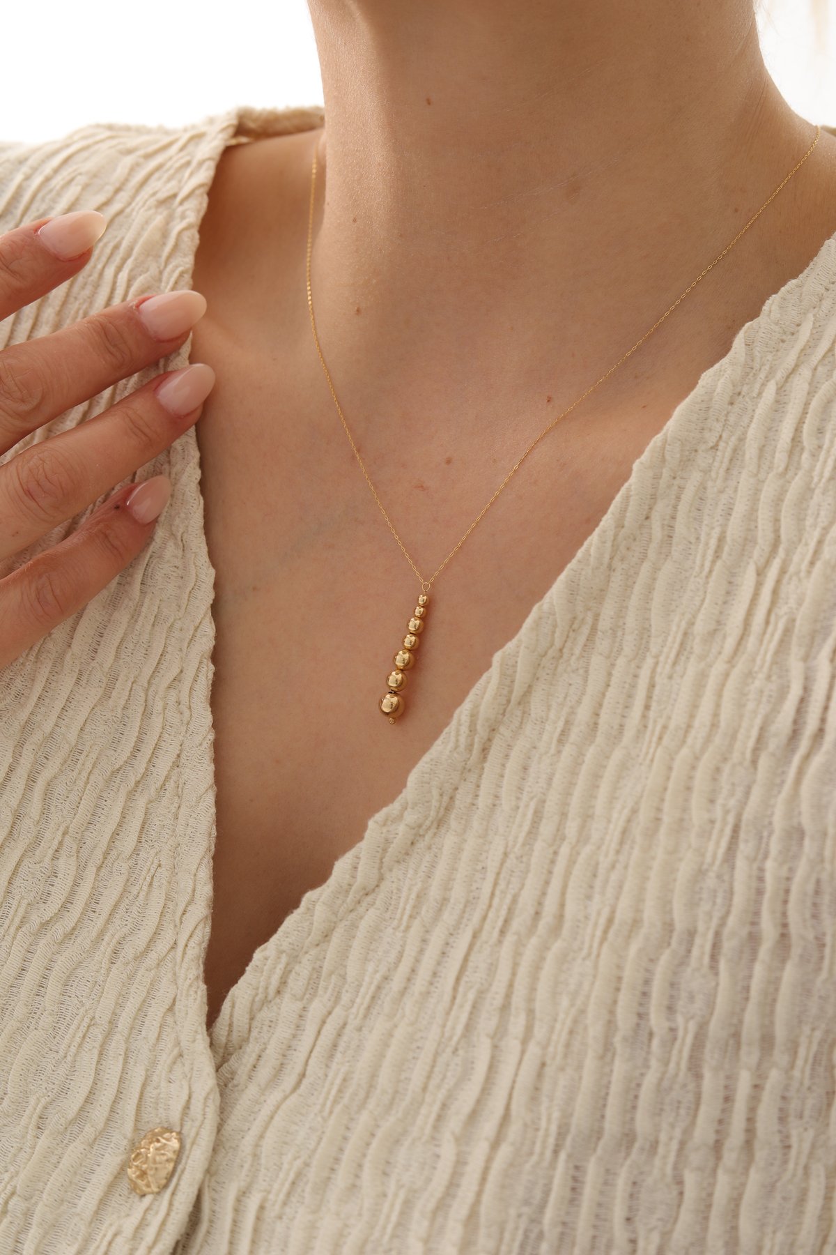 Forse Zincir Sarkıt Top Kolye - Yavuz Kuyumculuk (2)