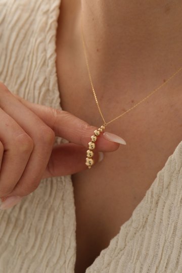 Forse Zincir Sarkıt Top Kolye - 3