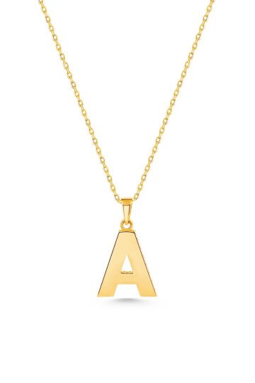 Forse Zincir Üç Boyutlu Harf Kolye - 2