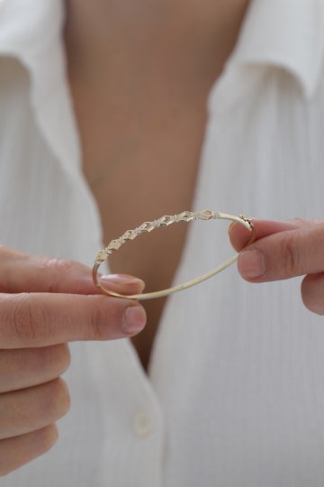 Geometrik Desen Modern Kelepçe - 3