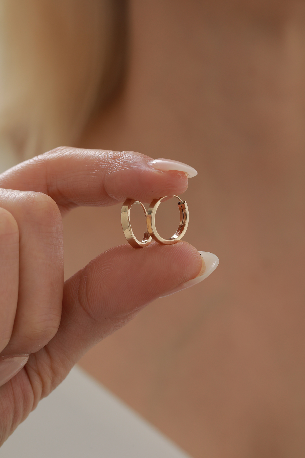 Gizli Kilit Kibrit Çöpü Halka Küpe - Yavuz Kuyumculuk (1)