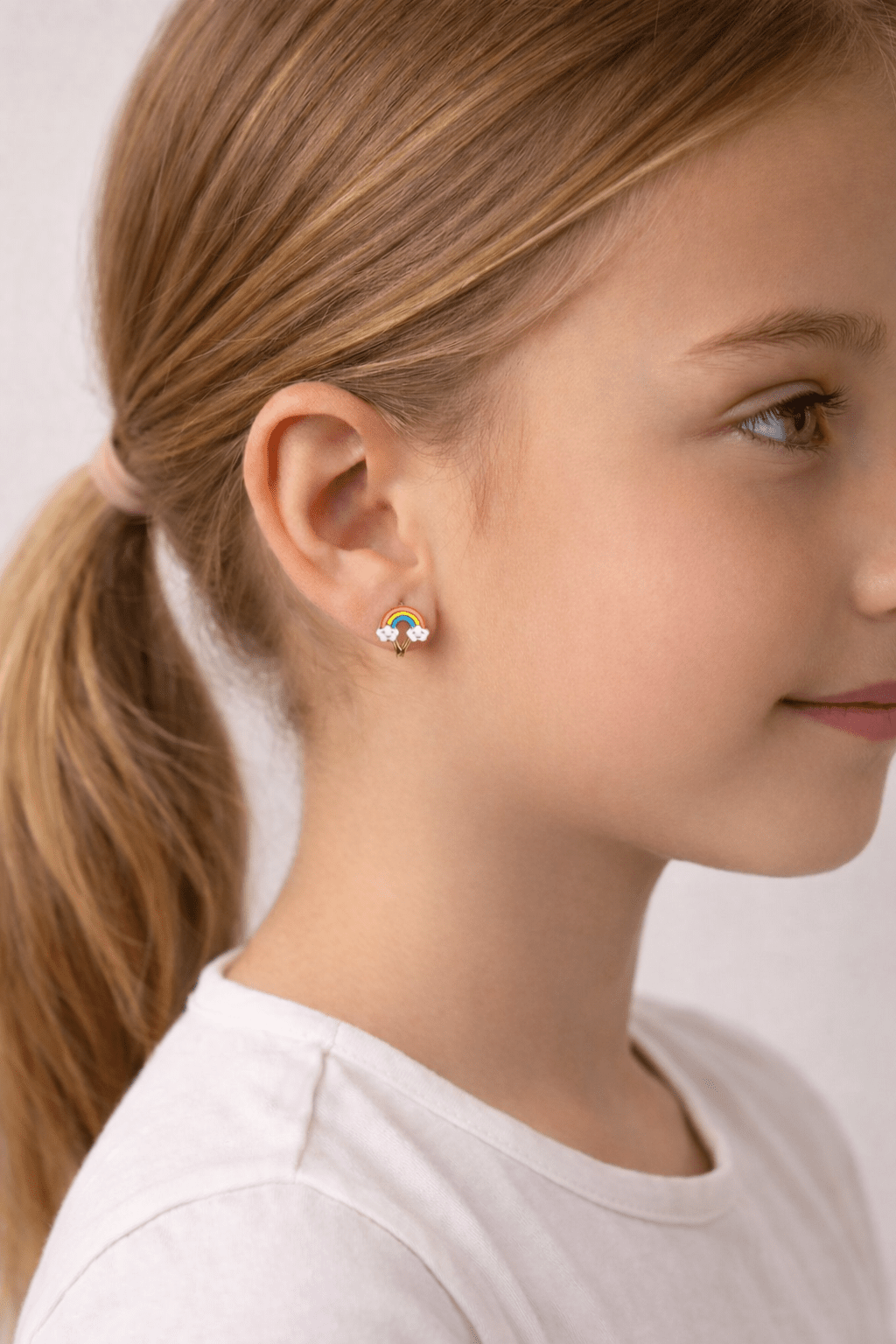 Gökkuşağı J Çocuk Küpesi - Yavuz Kuyumculuk (1)