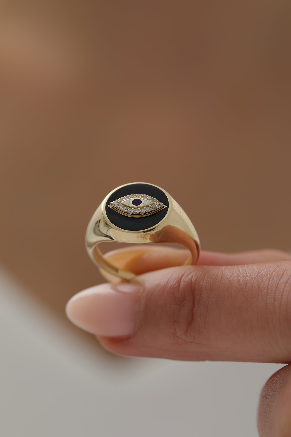 Göz Motifli Nazar Yüzük - Yavuz Kuyumculuk (3)
