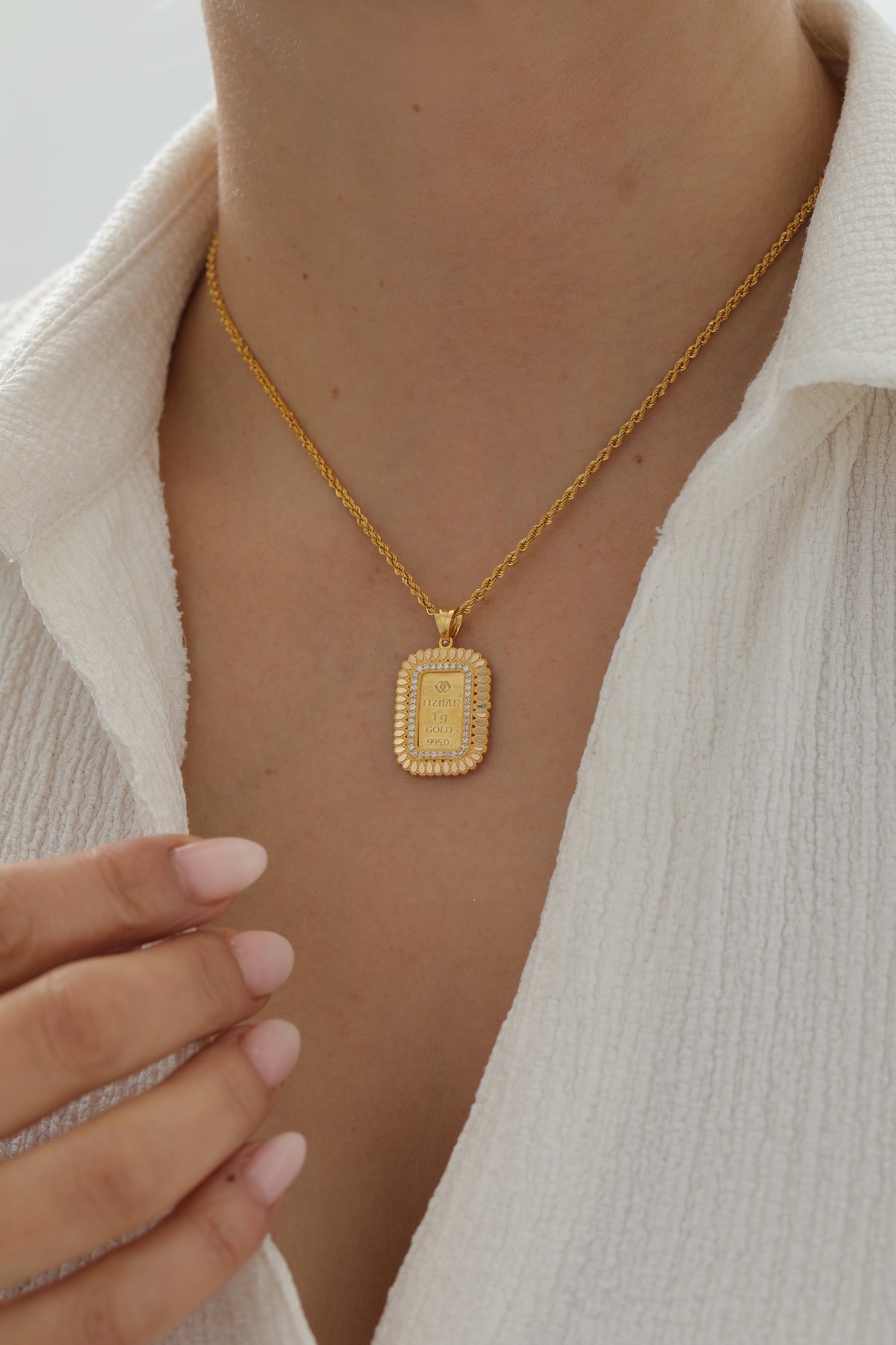 Gram Altın Çerçeve Kolye - Gram Altın Dahil Değildir - Yavuz Kuyumculuk (1)