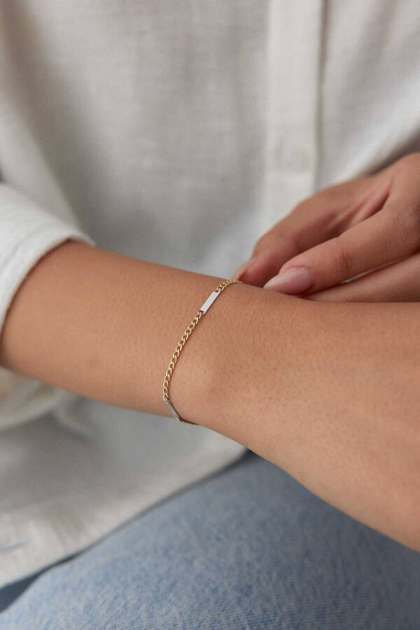 Gurmet Plakalı Bileklik - Yavuz Kuyumculuk