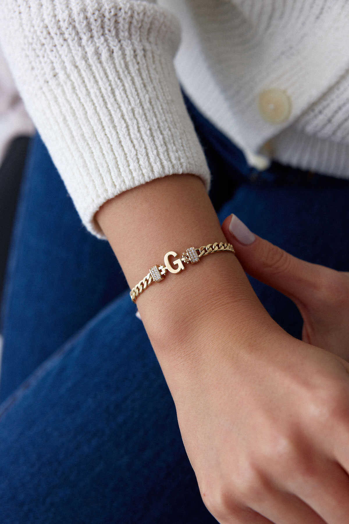 Gurmet Zincir Harf Bileklik - Yavuz Kuyumculuk (5)