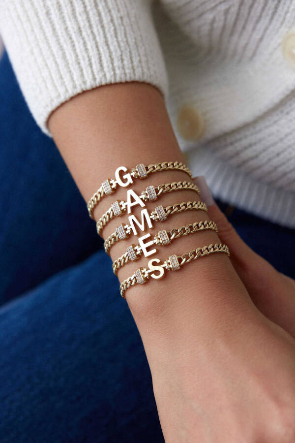 Gurmet Zincir Harf Bileklik - Yavuz Kuyumculuk