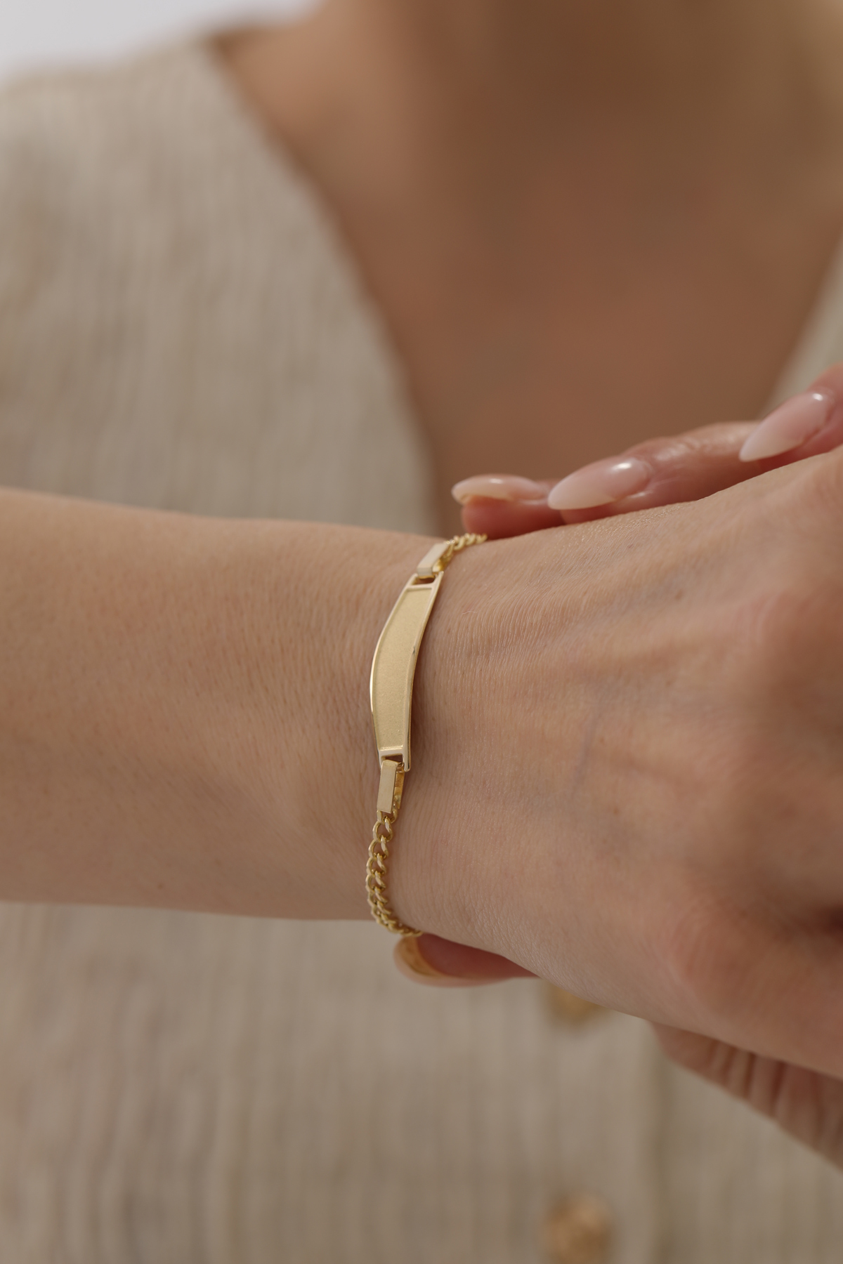 Gurmet Zincir Plakalı Çocuk Bilekliği - Yavuz Kuyumculuk (2)