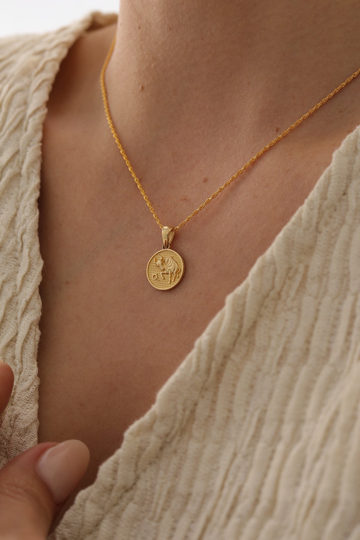 Halat Zincir Burç Kolye - Yavuz Kuyumculuk (1)