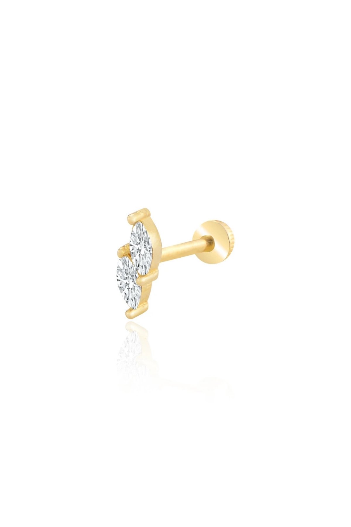 İkili Markiz Taş Tragus Piercing - Yavuz Kuyumculuk (1)