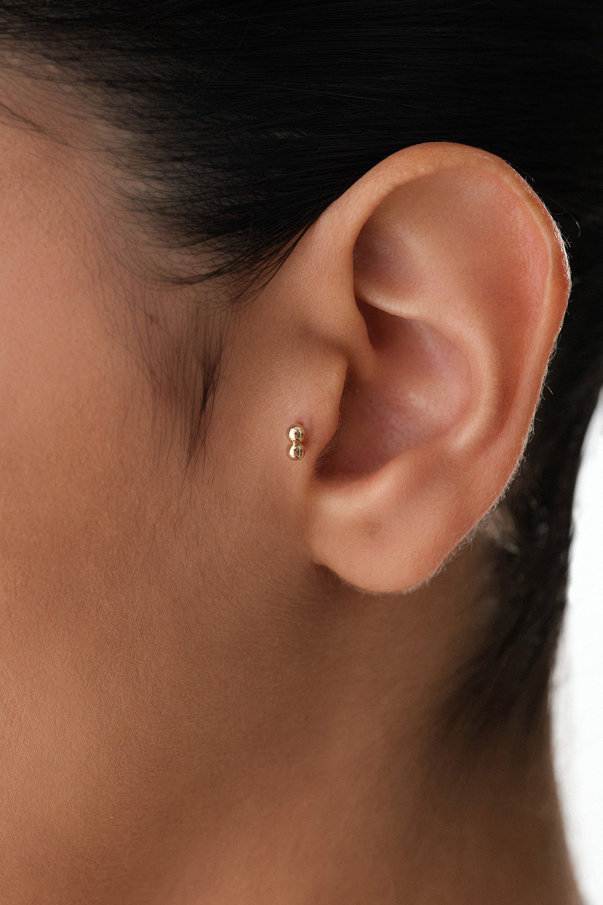 İkili Top Tragus Piercing - Yavuz Kuyumculuk (1)