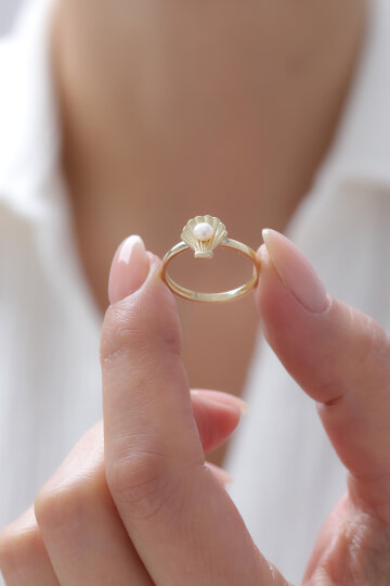 İstiridye İnci Yüzük - 3