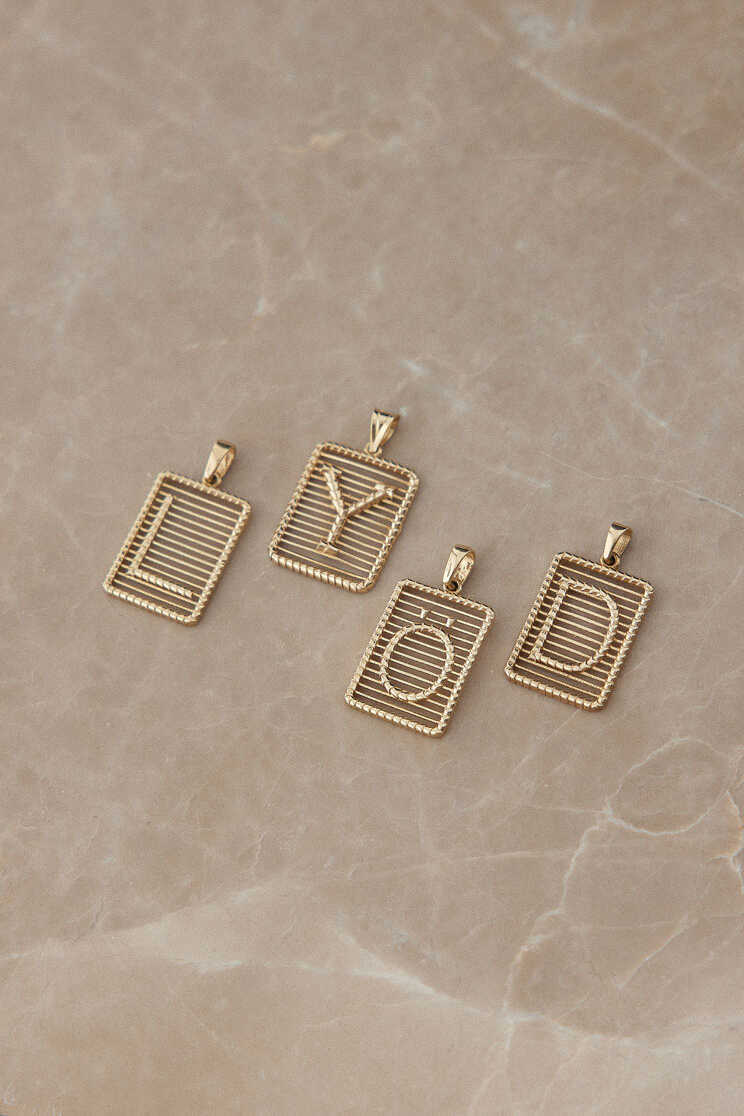 Izgara Harf Kolye Ucu - Yavuz Kuyumculuk (1)