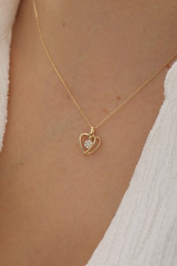 Kafes Kalp Kolye - 2