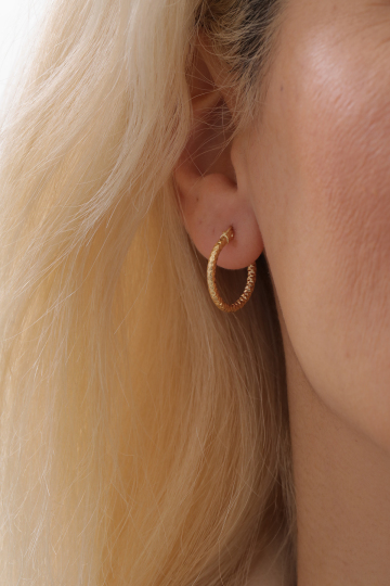 Kalemli Halka Küpe - 3