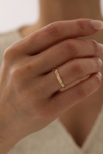 Kalemli Kibrit Çöpü Alyans 4 mm - 2