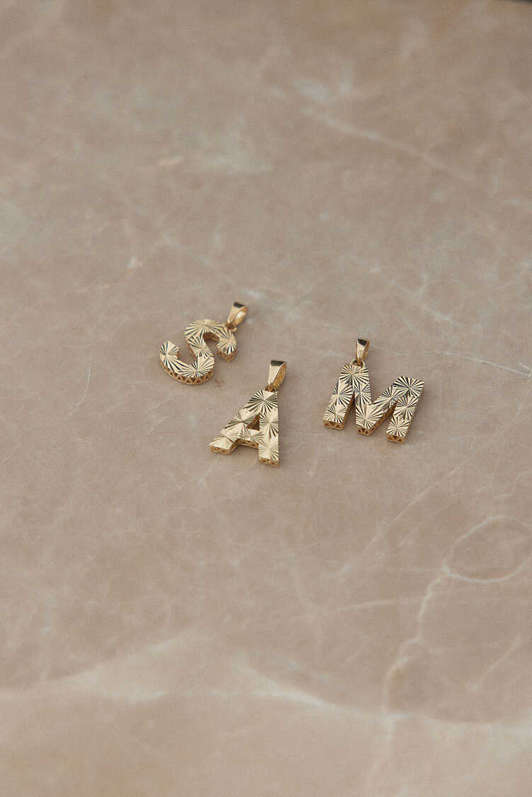 Kalemli Parlak Harf Kolye Ucu - Yavuz Kuyumculuk (2)